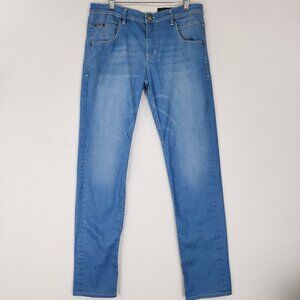 Gabba Jeans Mens 34X34 Super Blue Nerak Slim Straight Leg Stretch Denim Casual
